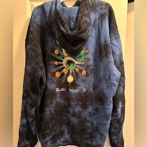 Extra Large Primitive Brand Dragon Ball Blue TieDye Hoodie